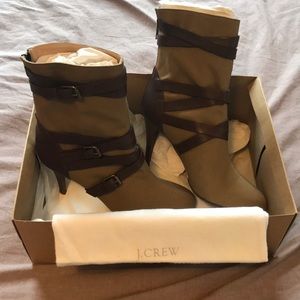 J.Crew ankle boots, high heel, size 9 1/2